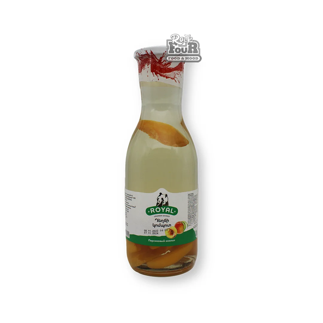 Կոմպոտ «Royal» դեղձ 1լ